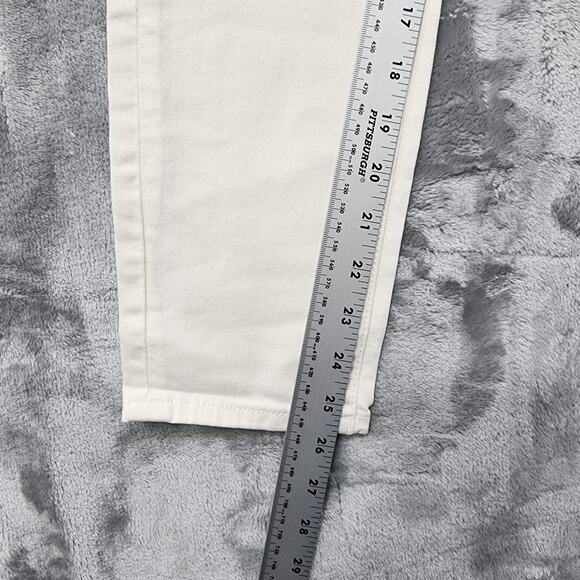 M1858 New York Jeans Womens 6/28 White Paulina Ankle Low Rise Skinny Stretch - Picture 12 of 14